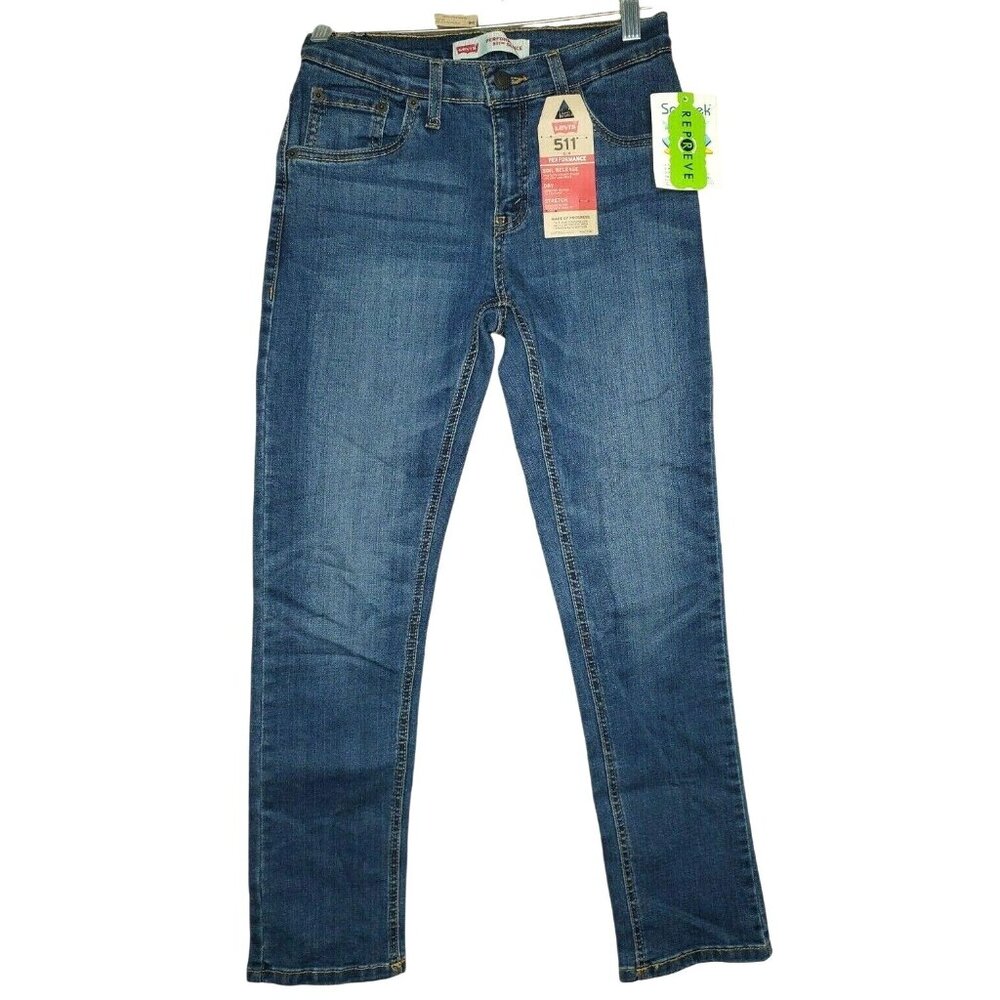 Levi's 511 Slim Fit Boys' Jeans 12 Regular (26x26) – Performance Dry Stretch